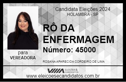 Candidato RÔ DA ENFERMAGEM 2024 - HOLAMBRA - Eleições