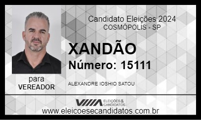 Candidato XANDÃO 2024 - COSMÓPOLIS - Eleições