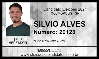 Candidato SILVIO ALVES 2024 - COSMÓPOLIS - Eleições