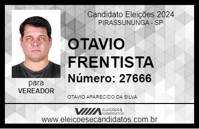 Candidato OTAVIO FRENTISTA 2024 - PIRASSUNUNGA - Eleições