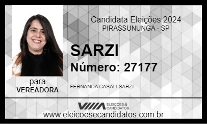 Candidato SARZI 2024 - PIRASSUNUNGA - Eleições