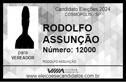 Candidato RODOLFO ASSUNÇÃO 2024 - COSMÓPOLIS - Eleições