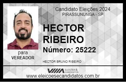 Candidato HECTOR RIBEIRO 2024 - PIRASSUNUNGA - Eleições