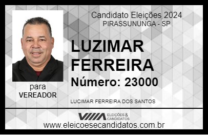 Candidato COCA TURMEIRO 2024 - PIRASSUNUNGA - Eleições