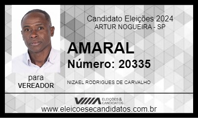 Candidato AMARAL 2024 - ARTUR NOGUEIRA - Eleições