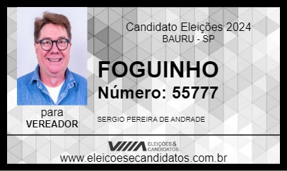 Candidato FOGUINHO 2024 - BAURU - Eleições