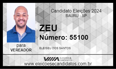 Candidato ZEU 2024 - BAURU - Eleições