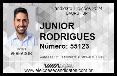 Candidato JUNIOR RODRIGUES 2024 - BAURU - Eleições