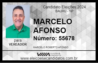 Candidato MARCELO AFONSO 2024 - BAURU - Eleições