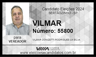 Candidato VILMAR 2024 - SERTÃOZINHO - Eleições