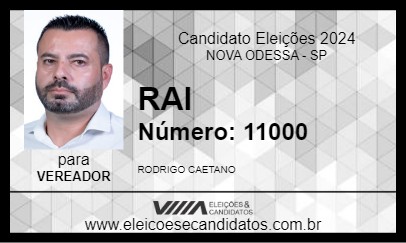 Candidato RAI 2024 - NOVA ODESSA - Eleições