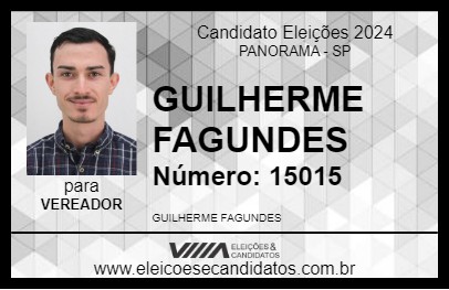 Candidato GUILHERME FAGUNDES 2024 - PANORAMA - Eleições