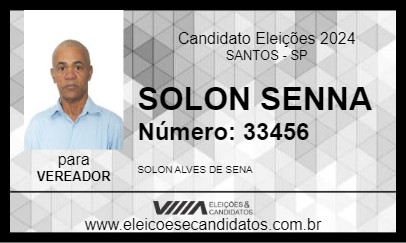 Candidato SOLON SENNA 2024 - SANTOS - Eleições