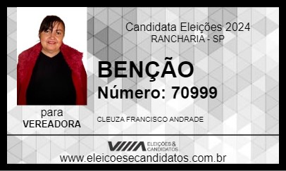 Candidato BENÇÃO 2024 - RANCHARIA - Eleições