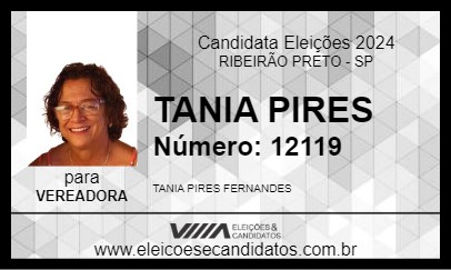 Candidato TANIA PIRES 2024 - RIBEIRÃO PRETO - Eleições