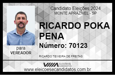 Candidato RICARDO POKA PENA 2024 - MONTE APRAZÍVEL - Eleições