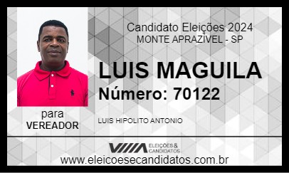 Candidato LUIS MAGUILA 2024 - MONTE APRAZÍVEL - Eleições