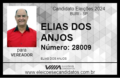 Candidato ELIAS DOS ANJOS 2024 - BURI - Eleições