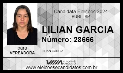 Candidato LILIAN GARCIA 2024 - BURI - Eleições