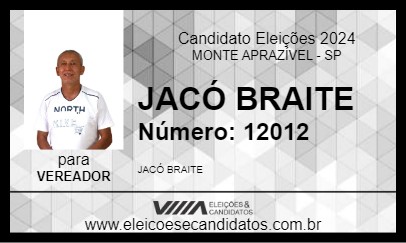 Candidato JACÓ BRAITE 2024 - MONTE APRAZÍVEL - Eleições