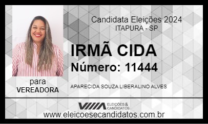 Candidato IRMÃ CIDA 2024 - ITAPURA - Eleições