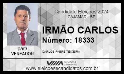 Candidato IRMÃO CARLOS 2024 - CAJAMAR - Eleições