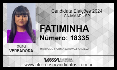 Candidato FATIMINHA 2024 - CAJAMAR - Eleições