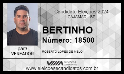 Candidato BERTINHO 2024 - CAJAMAR - Eleições