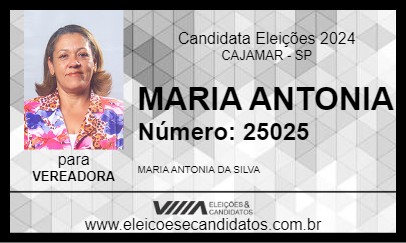 Candidato MARIA ANTONIA 2024 - CAJAMAR - Eleições