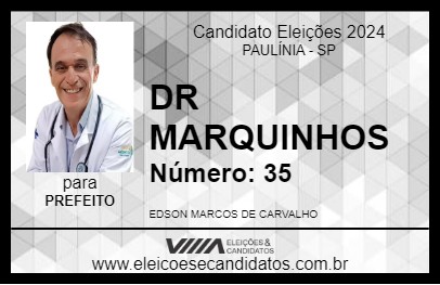 Candidato DR MARQUINHOS 2024 - PAULÍNIA - Eleições