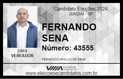 Candidato FERNANDO SENA 2024 - JUNDIAÍ - Eleições