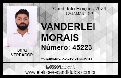 Candidato VANDERLEI MORAIS 2024 - CAJAMAR - Eleições