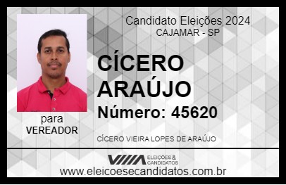 Candidato CÍCERO ARAÚJO 2024 - CAJAMAR - Eleições