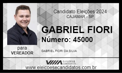 Candidato GABRIEL FIORI 2024 - CAJAMAR - Eleições