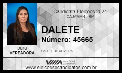 Candidato DALETE 2024 - CAJAMAR - Eleições