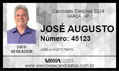 Candidato JOSÉ AUGUSTO 2024 - GARÇA - Eleições