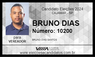 Candidato BRUNO DIAS 2024 - CAJAMAR - Eleições