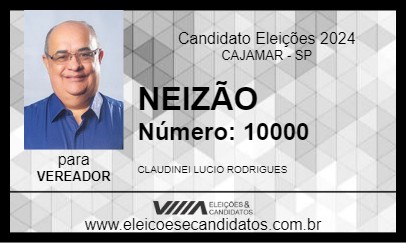 Candidato NEIZÃO 2024 - CAJAMAR - Eleições