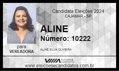 Candidato ALINE 2024 - CAJAMAR - Eleições