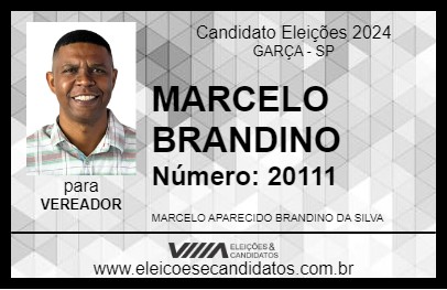 Candidato MARCELO BRANDINO 2024 - GARÇA - Eleições