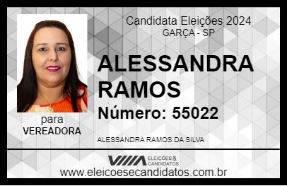 Candidato ALESSANDRA RAMOS 2024 - GARÇA - Eleições