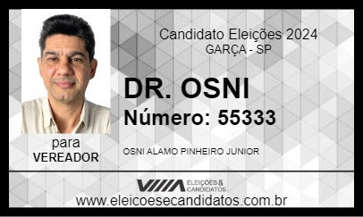 Candidato DR. OSNI 2024 - GARÇA - Eleições