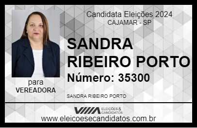 Candidato SANDRA RIBEIRO PORTO 2024 - CAJAMAR - Eleições