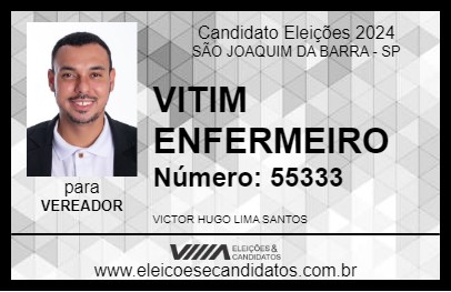 Candidato VITIM ENFERMEIRO 2024 - SÃO JOAQUIM DA BARRA - Eleições