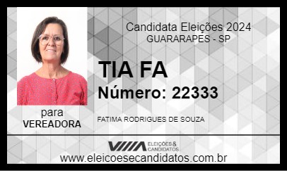 Candidato TIA FA 2024 - GUARARAPES - Eleições