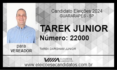 Candidato TAREK JUNIOR 2024 - GUARARAPES - Eleições