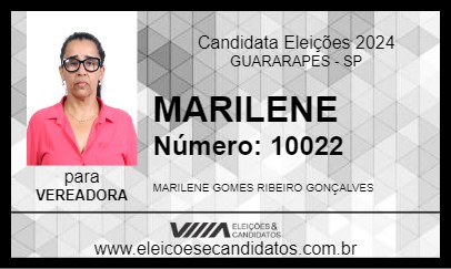 Candidato MARILENE 2024 - GUARARAPES - Eleições