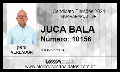 Candidato JUCA BALA 2024 - GUARARAPES - Eleições