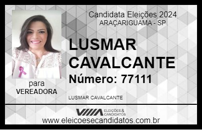 Candidato LUSMAR CAVALCANTE 2024 - ARAÇARIGUAMA - Eleições