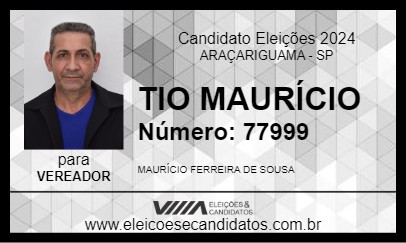 Candidato TIO MAURÍCIO 2024 - ARAÇARIGUAMA - Eleições